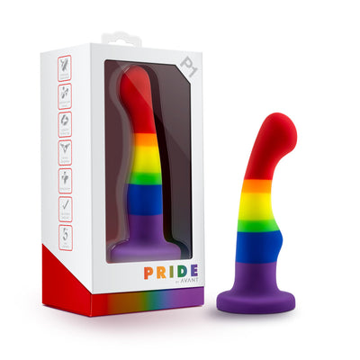 Blush Avant | Pride Freedom P1 | Artisan 6 Inch Curved G-Spot Dildo with Suction Cup Base