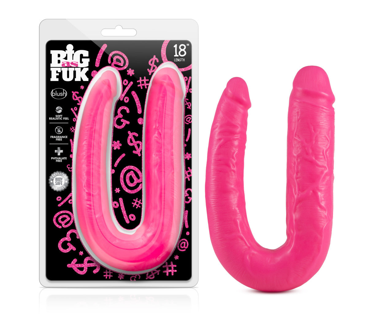 Blush Big As Fuk | Pink 18-Inch Long Dildo