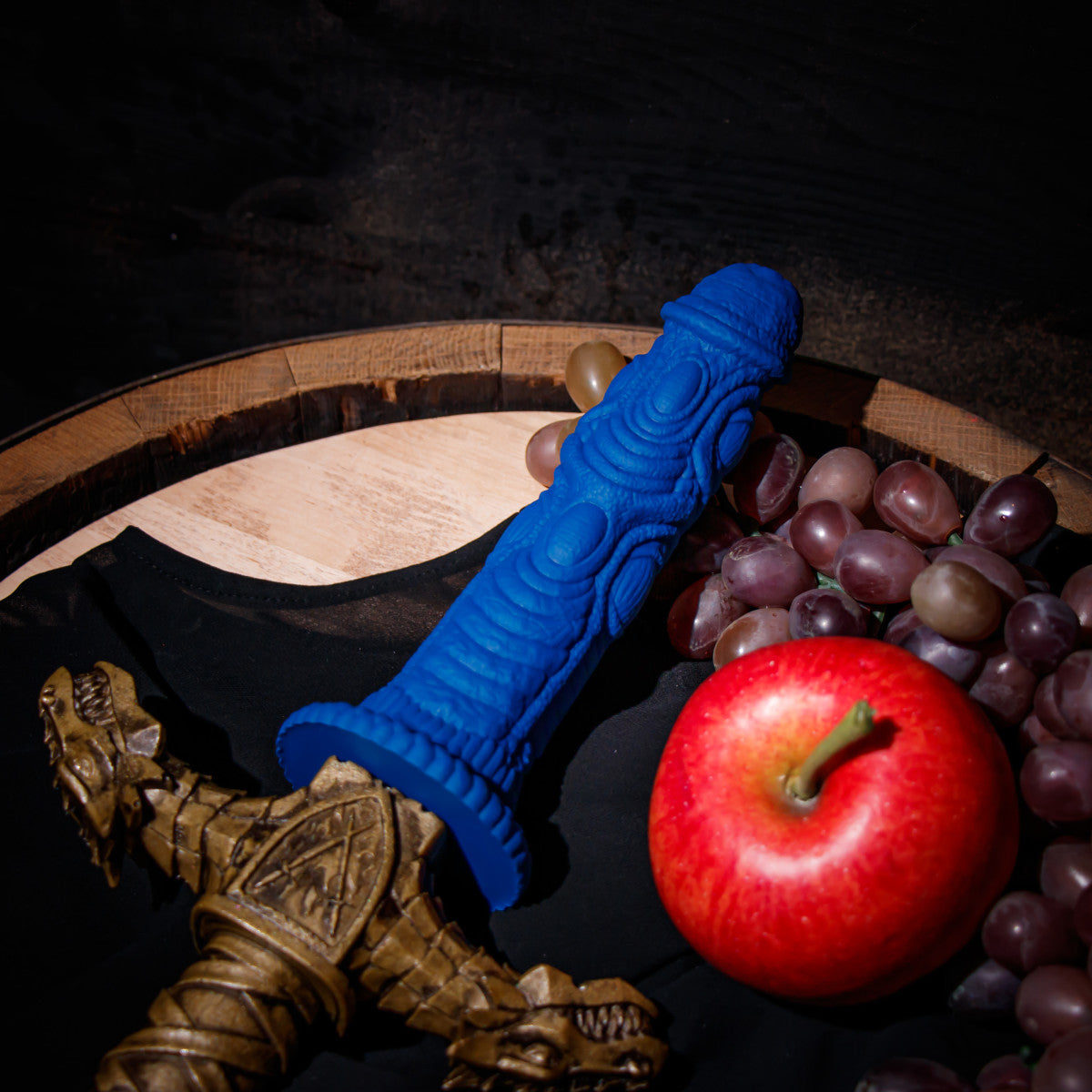 Blush The Realm | Draken Blue 7.5-Inch Long Dildo With Suction Cup Base